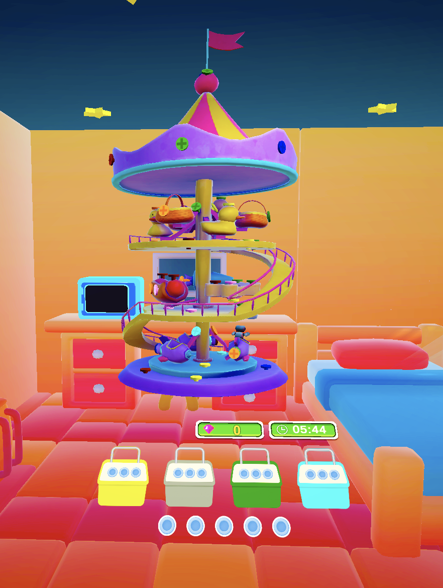 Unscrew VR – screw-based carousel puzzle