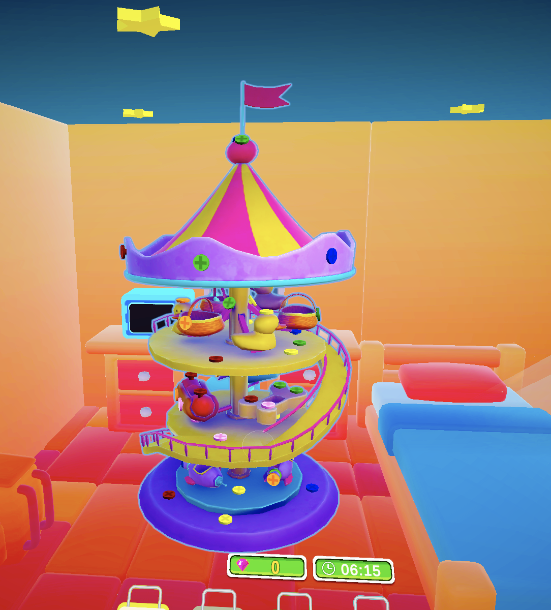 Unscrew VR – colourful toys with screws in a child's room